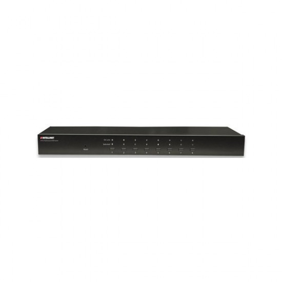 8-port KVM switch USB/PS2 z OSD, rack