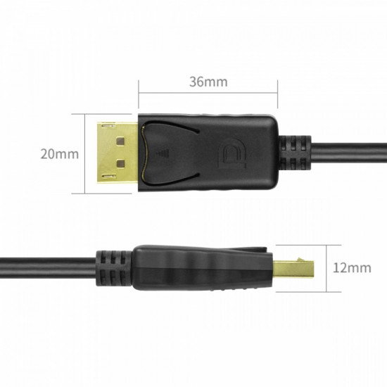 Cable DisplayPort M/M, 3,0m Y-C609BK 