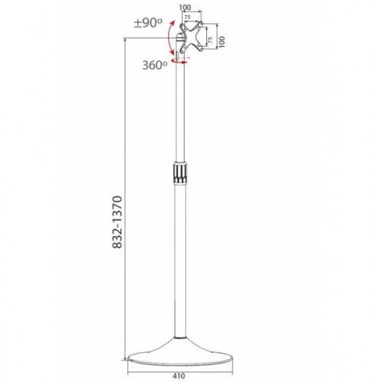 Floor Stand for TV LCD/ LED 13-27inch pivot