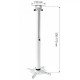 Universal projector ceiling mount 50-77cm 15kg