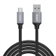 CB-CD3 nylon quick cable Quick Charge USB C-USB 3.0 | 2m | 5 Gbps