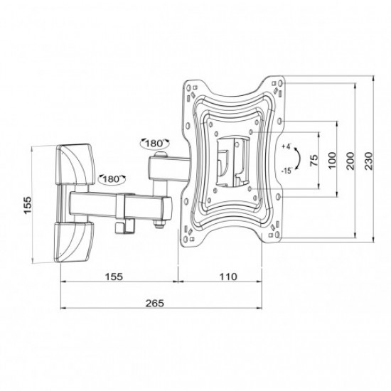 Holder for TV LCD/LED 10-42