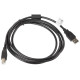 Cable USB 2.0 AM-BM 1.8M Ferryt black