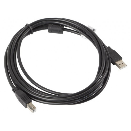 Cable USB 2.0 AM-BM 3M Ferryt black