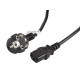 Power cable CEE 7/7 - IEC 320 C13 3M VDE 3M black