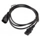 Extension power cable IEC 320 C13 - C14 1.8M black