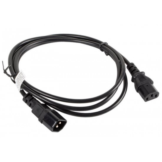 Extension power cable IEC 320 C13 - C14 1.8M black