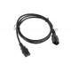 Power cord extension cord IEC 320 C13 - C14 VDE 1.8M black