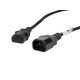 Power cord extension cord IEC 320 C13 - C14 VDE 1.8M black