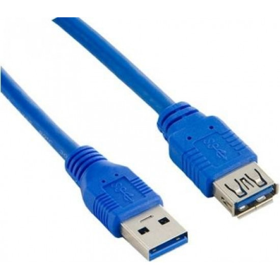 Extension cable USB 3.0 AM-AF blue 1.8M