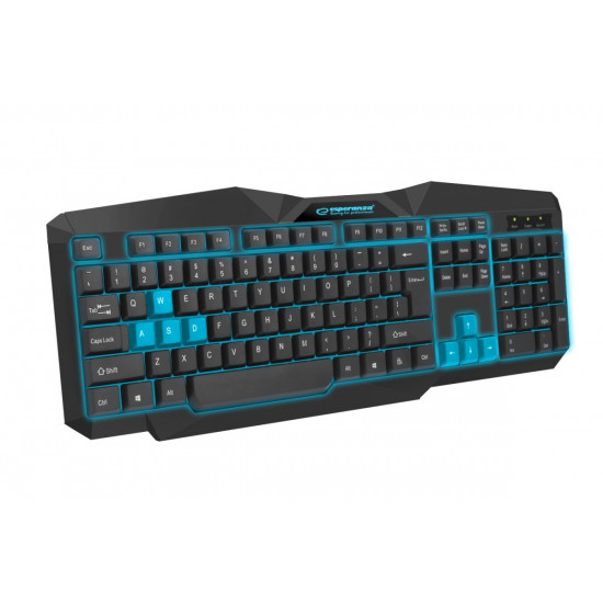 ILLUMINATED GAMING KEYBOARD BLUE