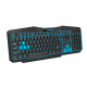 ILLUMINATED GAMING KEYBOARD BLUE