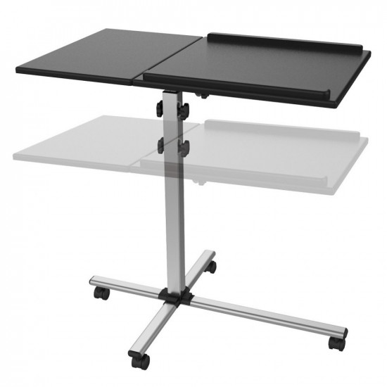 Table for projector/not book, mobile black