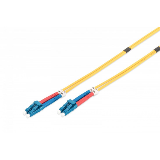 Patch cord FO SM 09/125 OS2 LC-LC duplex 1m yellow