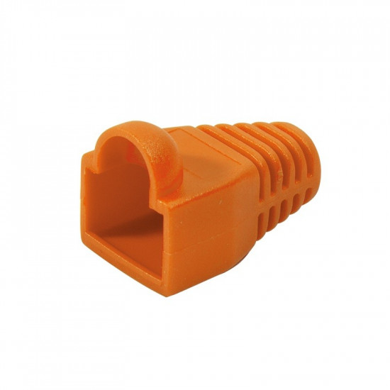 Plug Connector CAT.6 RJ45 100pcs, orange