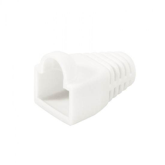 Plug connector CAT.6 100 pcs.set shielded, white