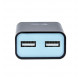 USB Power Charger 2 port 2.4A Black 2x USB Port DC 5v/max 2.4A