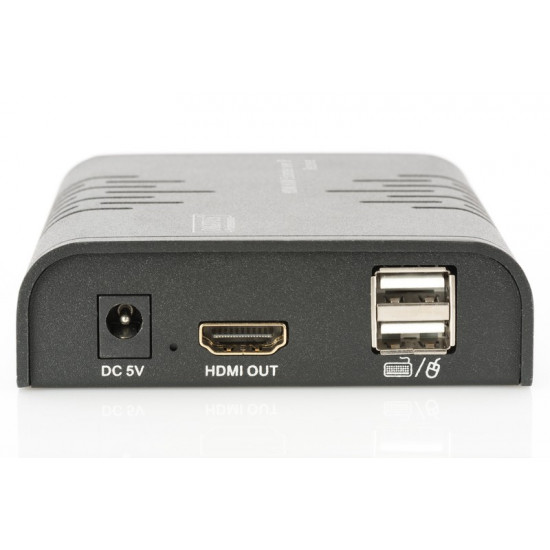 Extension cable/KVM Extender (HDMI + USB) up to 120m UTP or IP twisted pair UTP or IP, FHD 3D (set)