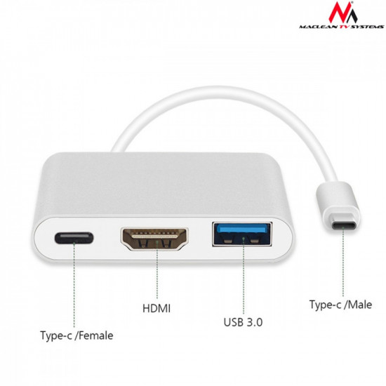 Adapter USB-C - HDMI / USB 3.0 / USB-C MCTV-84