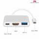 Adapter USB-C - HDMI / USB 3.0 / USB-C MCTV-84