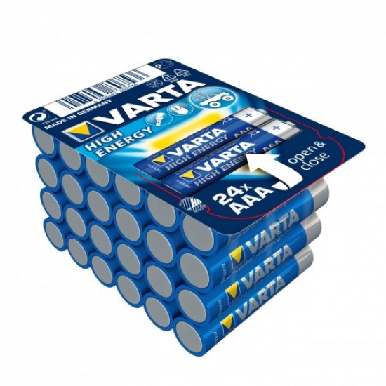 Alkaline batteries VARTA R3 (AAA) 24pcs HIGH ENERGY