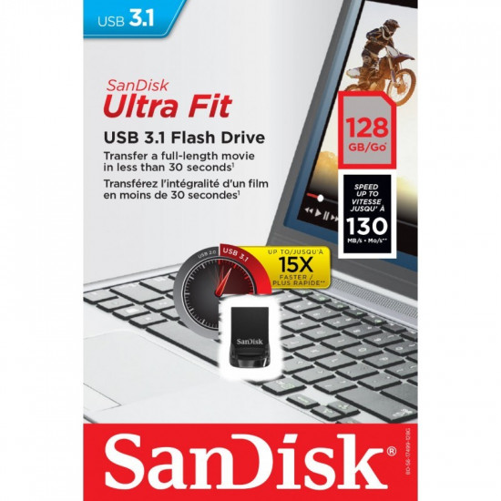 MEMORY DRIVE FLASH USB3.1/128GB SDCZ430-128G-G46 SANDISK