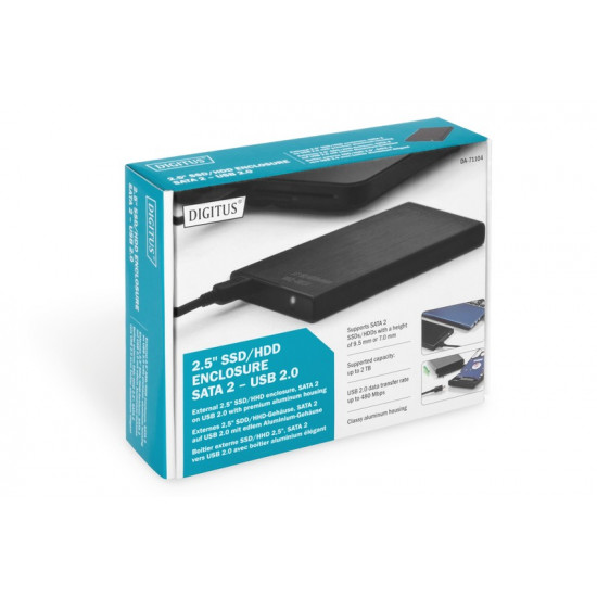 External HDD Enclosure USB 2.0 to SATA II 2.5