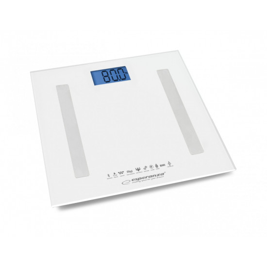 BATHROOM SCALE 8IN1 WITH BLUETOOTH B.FIT WHITE