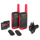 T62 PMR 446 WALKIE TALKIE BLACK-RED