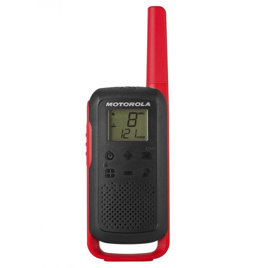 T62 PMR 446 WALKIE TALKIE BLACK-RED