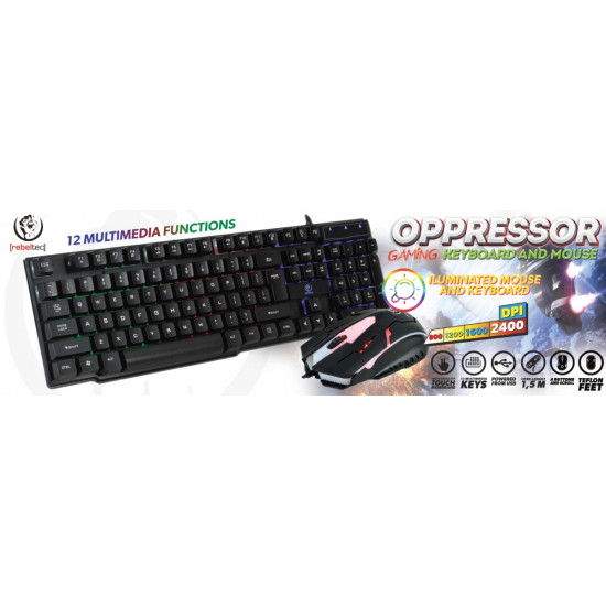 Wired game set keabord+mouse OPPRESSOR