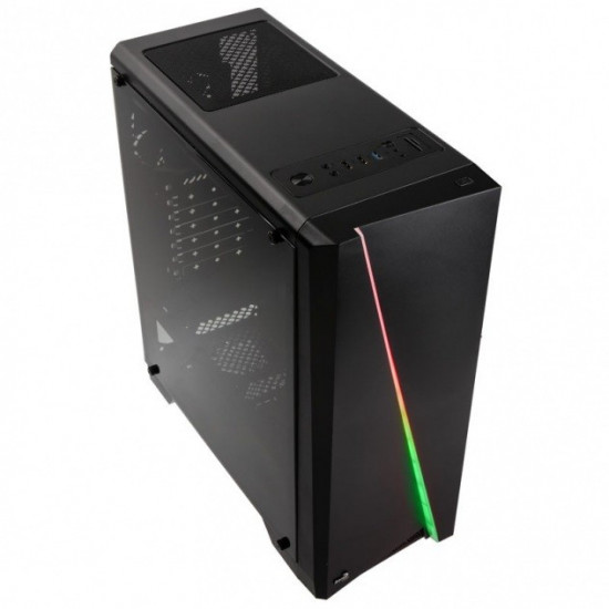 Computer case PGS CYLON RGB ADVANCE BLACK/USB3/ATX