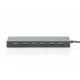 Hub 7-port USB 3.0 SuperSpeed., power supply, aluminum