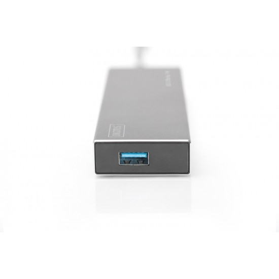 Hub 7-port USB 3.0 SuperSpeed., power supply, aluminum