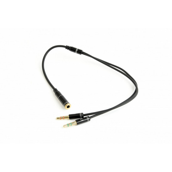 Adapter audio stereo 3.5mm minijack, 4PIN, 0.2m