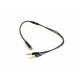 Adapter audio stereo 3.5mm minijack, 4PIN, 0.2m