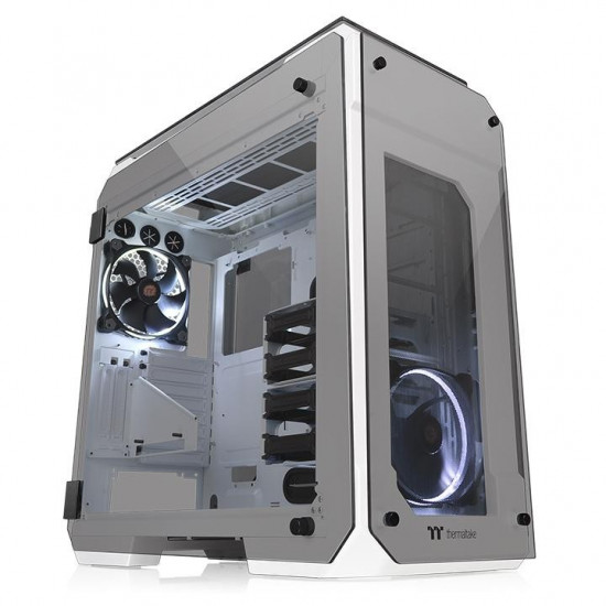 Case View 71 Riing Tempered Glass E-ATX Full Tower - Snow Edition