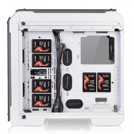 Case View 71 Riing Tempered Glass E-ATX Full Tower - Snow Edition