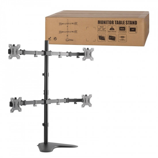 Quad monitor desk mount 13-32. max. 8kg