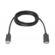 Adapter cable Displayport 1.2 with interlock 4K 60Hz UHD Typ DP/HDMI A M/M black 3m
