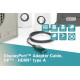 Adapter cable Displayport 1.2 with interlock 4K 60Hz UHD Typ DP/HDMI A M/M black 3m