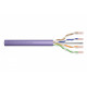 Tele-information, installation cable, U / UTP category 6, wire, copper, PVC, 305m, violet