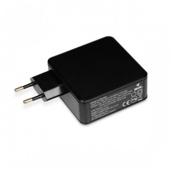 Notebook power adapter universal IUZ65WA 65W automatic