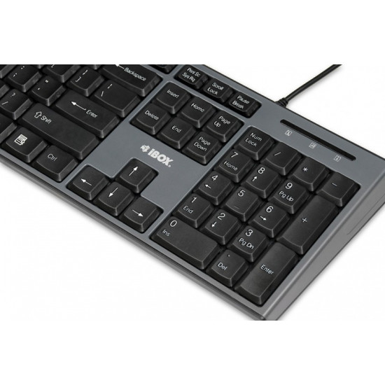 Set keyboard + mouse IKMS606 black (USB 2.0; (US); black, optical; 800 DPI)