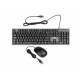 Set keyboard + mouse IKMS606 black (USB 2.0; (US); black, optical; 800 DPI)