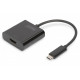 Graphic adapter, HDMI 4K 30Hz UHD to USB 3.1 Type C, with audio, black, length 15cm