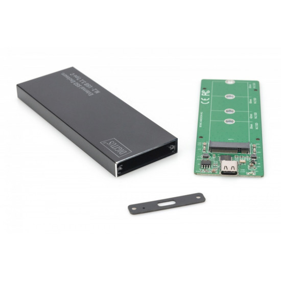 External SSD Enclosure USB Type C for SSD M2 (NGFF) SATA III, 80/60/42 / 30mm, aluminum