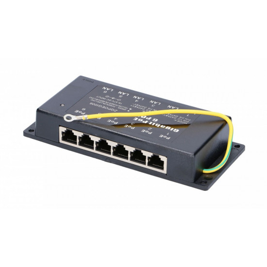 EXTRALINK POE INJECTOR 6 PORT GIGABIT