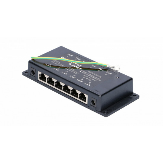 EXTRALINK POE INJECTOR 6 PORT GIGABIT