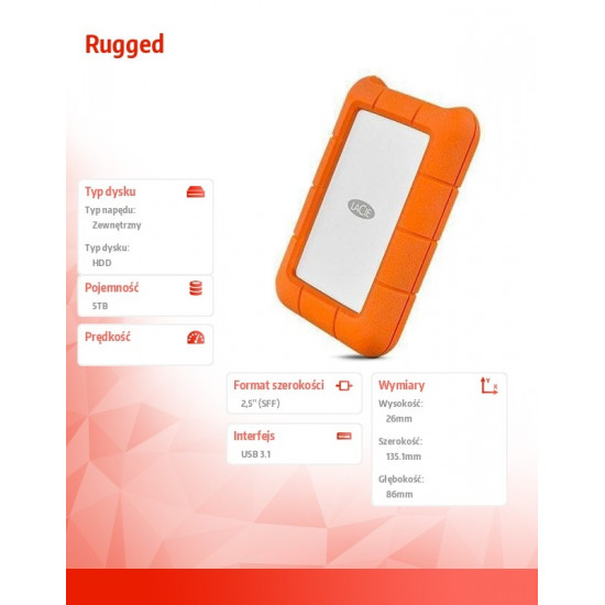 Rugged 5TB USB3.1 2,5 STFR5000800